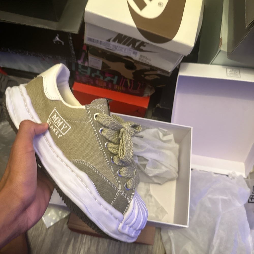 Miharayasuhiro Olive Green Sneakers